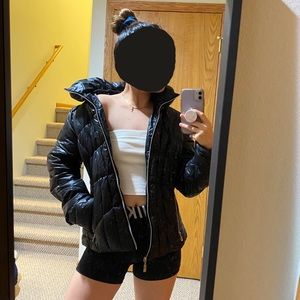 GUESS Women’s Quilted Puffer Jacket Black